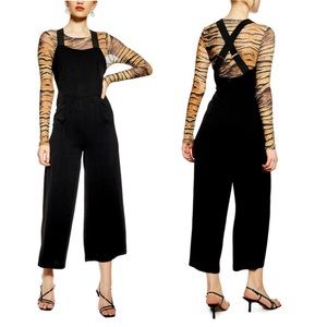 Topshop Cross Back Elastic Strap Jumpsuit